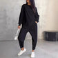 📢📢50% OFF !!!⏰Women Long-Sleeve Irregular Hem Sweatshirts & Pants Set👚👖