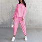 📢📢50% OFF !!!⏰Women Long-Sleeve Irregular Hem Sweatshirts & Pants Set👚👖