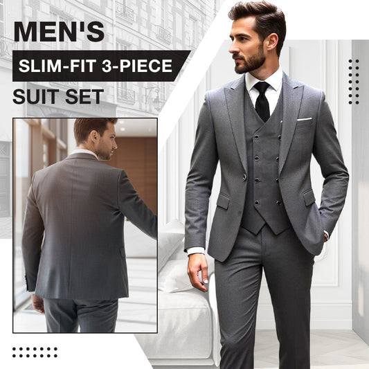 📢📢53% OFF !!!⏰Men's Slim-Fit 3-Piece Suit Set