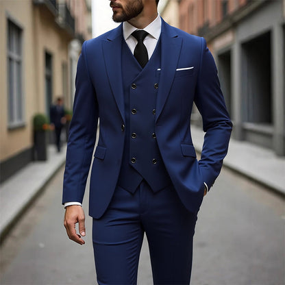 📢📢53% OFF !!!⏰Men's Slim-Fit 3-Piece Suit Set