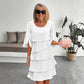 📢📢50% OFF !!!⏰Women's Elegant Layered Ruffle Sleeve Dress – Effortless Style for Every Occasion💃