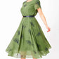 Women's A-Line Midi Dress with Belt