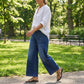 📢📢50% OFF!!⏰Women's Casual High-Rise Wide-Leg Jeans