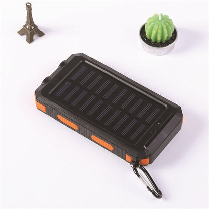 📢📢40% OFF !! ⏰ Portable Solar Power Bank – Solar Powered Charger with Dual LED Flashlights 🔋