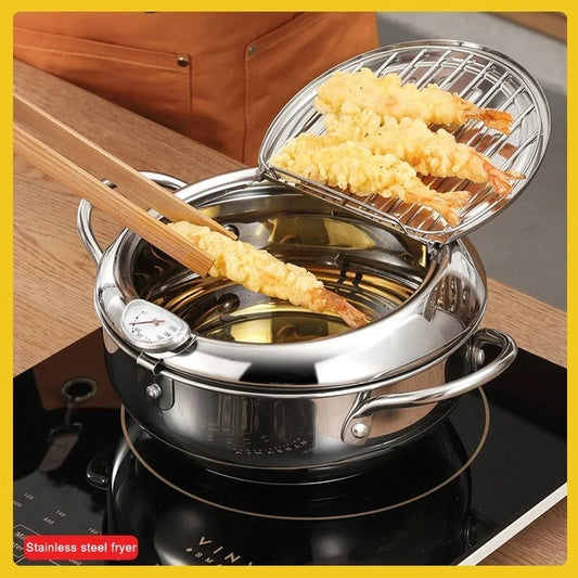 📢📢50% OFF !!!⏰Stainless Steel Deep Fryer, Deep-fry delicious food easily