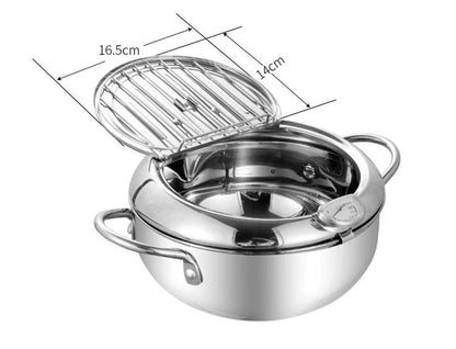 📢📢50% OFF !!!⏰Stainless Steel Deep Fryer, Deep-fry delicious food easily