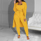 📢📢60% OFF !!!⏰Casual 3-Piece Knit Set – Cropped Top, Cardigan & Pants