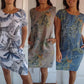 📢📢60% OFF !!!⏰Women's Botanical Print Round Neck Dress