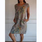 📢📢60% OFF !!!⏰Women's Botanical Print Round Neck Dress