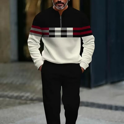 📢📢50% OFF !!!⏰Men's Graphic Print Pullover & Pants Set