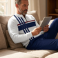 📢📢50% OFF !!!⏰Men's Graphic Print Pullover & Pants Set
