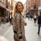 Women's Sequin Leopard Print Jacket