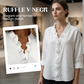 📢📢50% OFF !!!⏰💞50K+ SOLD!👵🌸 50% OFF! Ruffle V-Neck Blouse – Soft, flattering & easy to wear. Perfect for daily elegance. 🕊️✨