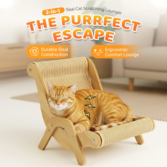 📢📢50% OFF !!!⏰2-in-1 Sisal Cat Scratching Lounger