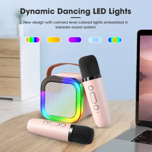 📢📢50% OFF !!!⏰Mini Karaoke Machine for Kids with Wireless Microphones