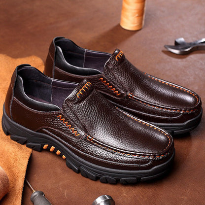 📢📢50% OFF !!!⏰Men's Lightweight Non-Slip Breathable Retro Business Shoes