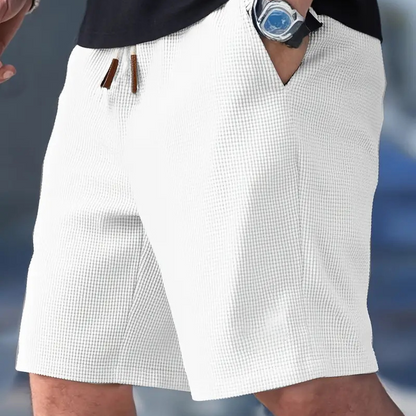 📢📢40% OFF !!!⏰Men's Casual Waffle Knit Drawstring Shorts
