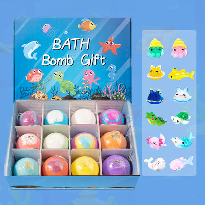 🛁 50% OFF NOW! 🌊 Ocean Theme Bath Bombs – 12 Pcs, 60g Each, Foamy Bath Time & Fun Gift Idea for Kids 🎁