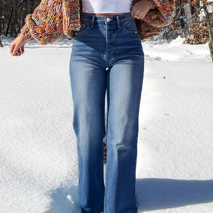 📢📢50% OFF !!!⏰Women's High-Waist Stretch Straight Leg Jeans