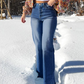 📢📢50% OFF !!!⏰Women's High-Waist Stretch Straight Leg Jeans