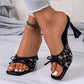 📢📢50% OFF !!!⏰Women’s Fashion Square-Toe Open-Toe High Heel Sandals