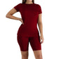 Women's Sports Top & Shorts 2-Piece Set