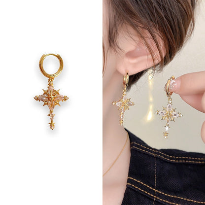 📢📢Big Sale Now On!⏰Sparkling Cross Pendant Earrings & Necklace