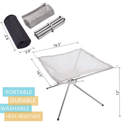 📢📢Big Sale Now On!⏰Portable Outdoor Fire Pit with Carrying Bag