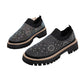 Women's Rhinestone Sparkle Slip-On Loafers