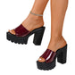 📢📢50%  OFF !! ⏰Slip-On Open Toe Lug Sole Sandals