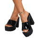 📢📢50%  OFF !! ⏰Slip-On Open Toe Lug Sole Sandals