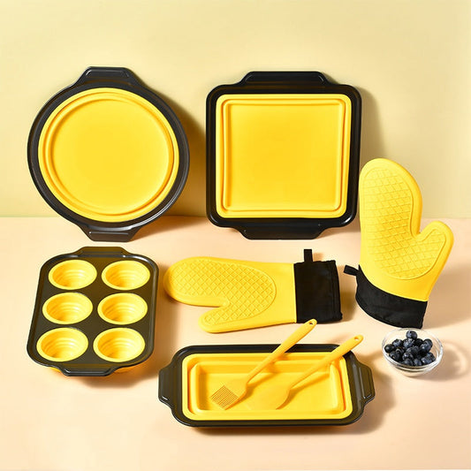 📢📢50%  OFF !! ⏰8-Piece Silicone Bakeware Set