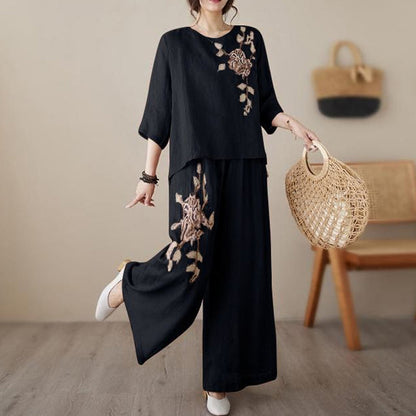 💐50% OFF ! Elegant Summer Look – Lightweight & Refined 2-Piece Set 👗🌺【Exceptional Price】