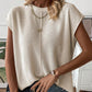 Women's Casual Round Neck Sleeveless Knit Top