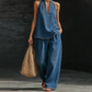 📢📢50% OFF !!!⏰Women's Casual Halter Top & Wide-Leg Pants Set