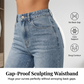Women's High-Waisted Straight Leg Denim Jeans