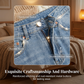 Women's High-Waisted Straight Leg Denim Jeans