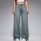 Women's High-Waisted Straight Leg Denim Jeans