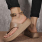 📢📢35% OFF !!!⏰Trendy Toe-Loop Platform Sandals – Lightweight & All-Match for Daily Wear