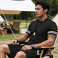 Men's Striped T-Shirt & Shorts 2-Piece Set