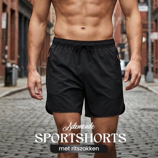 📢📢30% OFF !!!⏰Breathable athletic shorts with zippered pockets🌊5 pieces for only £ 39.99💪