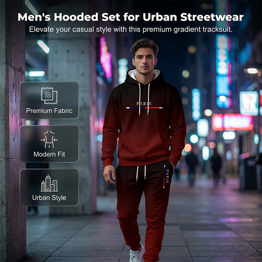 📢📢30% OFF !!!⏰Men's Gradient Tracksuit Set - Hoodie and Sweatpants