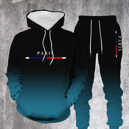 📢📢30% OFF !!!⏰Men's Gradient Tracksuit Set - Hoodie and Sweatpants