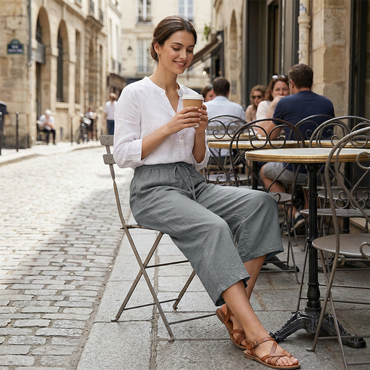 📢📢30% OFF !! ⏰Women's Casual Drawstring Waist Capri Pants