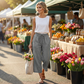 📢📢30% OFF !! ⏰Women's Casual Drawstring Waist Capri Pants