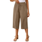 📢📢30% OFF !! ⏰Women's Casual Drawstring Waist Capri Pants