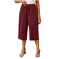 📢📢30% OFF !! ⏰Women's Casual Drawstring Waist Capri Pants