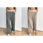 Women's Wide-Leg Suit Pants with Contrast Waistband
