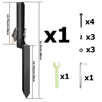 📢📢40% OFF !!!⏰Heavy-Duty Fence Post Repair Kit