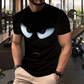 Men's Streetwear Graphic T-Shirt with Eye Print